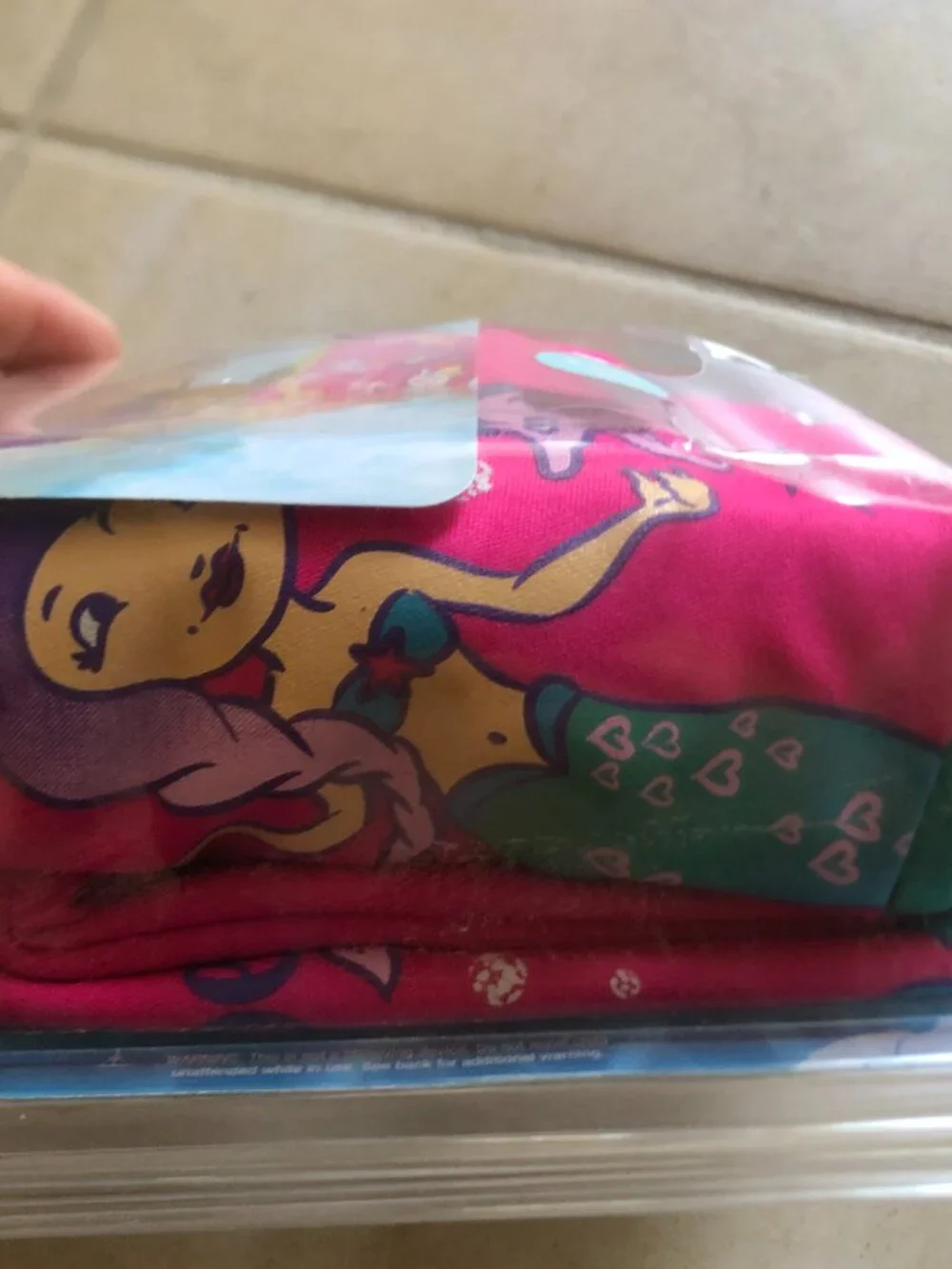 Speedo Begin to Swim Fabric Arm Bands Pink Mermaid Ocean design One Size Level 2